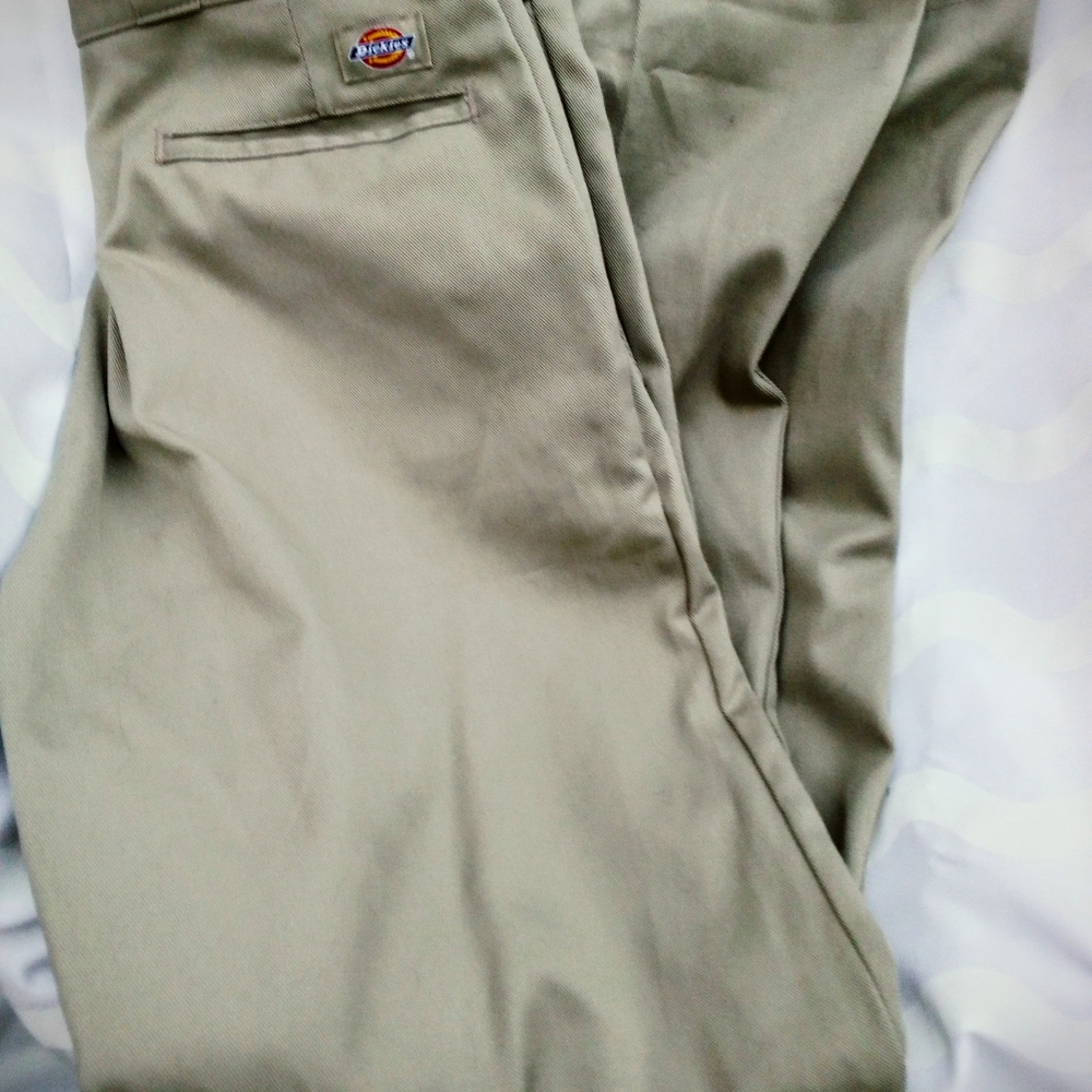 Men's Tan Khaki Dickie Pants - Picture 7 of 8